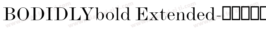 BODIDLYbold Extended字体转换